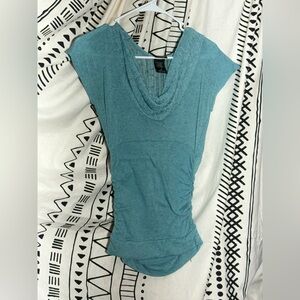 Blue vanity dress top